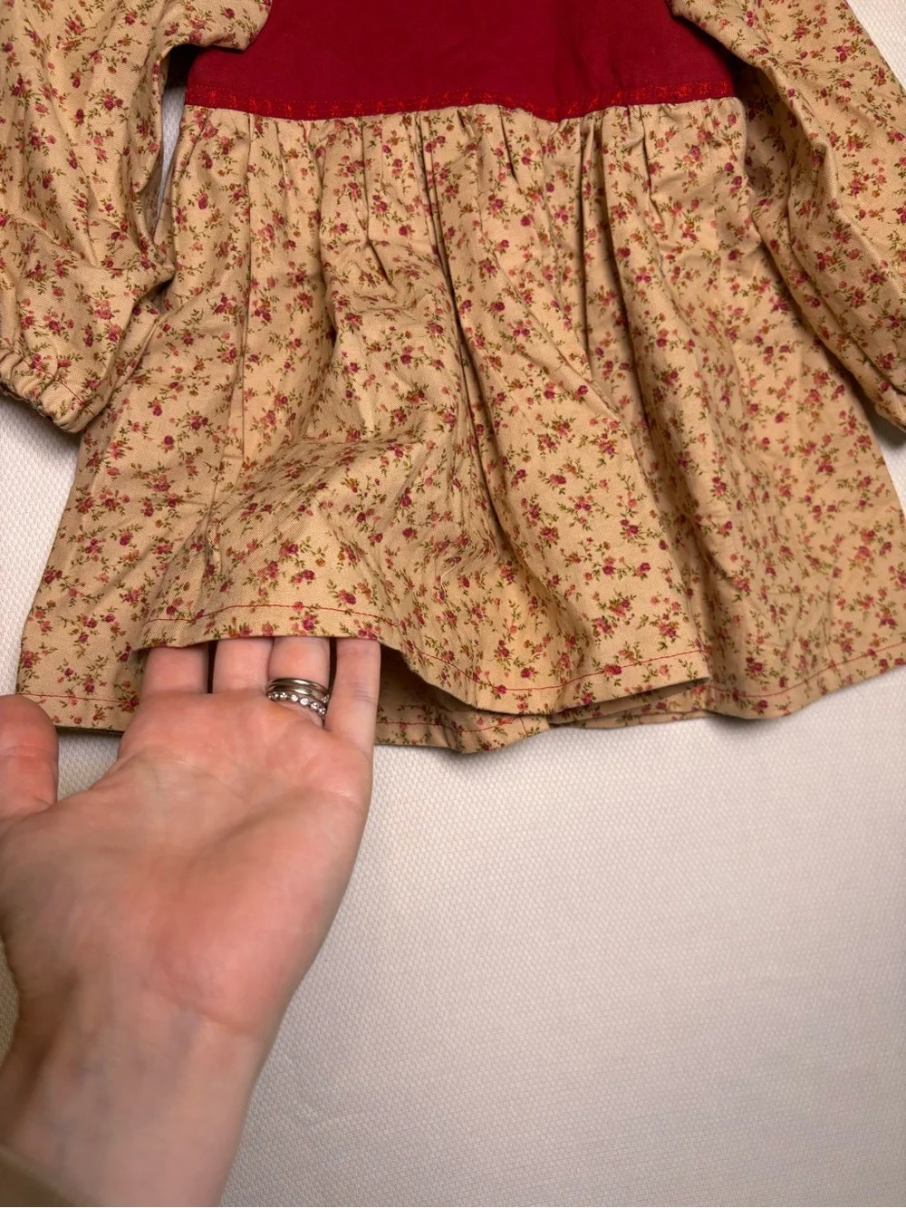 Handmade Floral Prairie Dress Estimated 18–24 Months / 2T